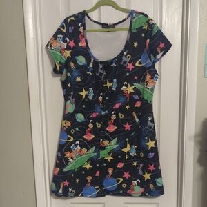 Space Adventure Print Dress